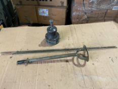 1x Land Rover Antenna Mount c/w Base and Rods, from MOD