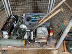 1x Stillage of Tools, Field Cookers, F.V Sights, Search Lights etc, from MOD.