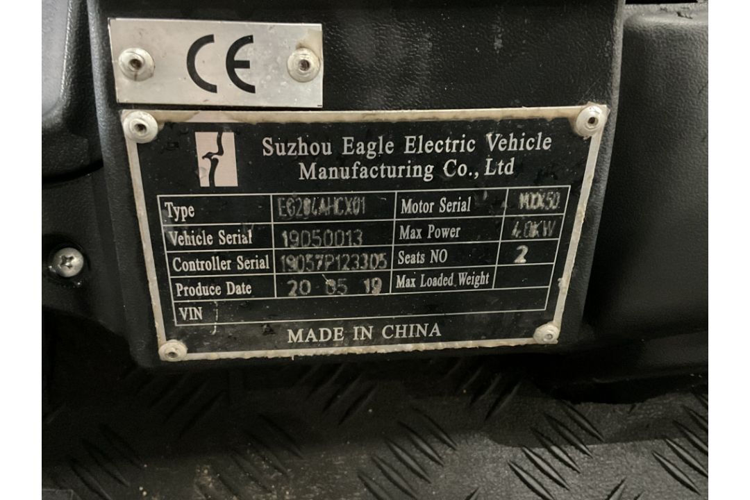 2019 Eagle Electric 2 Seat Buggy with Transport Rear Body - Image 13 of 13