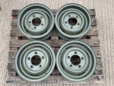 4x Unissued Land Rover Steel Rims, from MOD