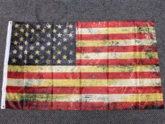 USA Battle Flag - 5ft x 3ft with Metal Eyelets.