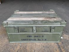 New Unissued Aluminium Zarges Type Stacking Waterproof Transit Case, from MOD