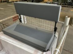 1X NEW UNISSUED LAND ROVER WAOLF REAR SEAT ASSEMBLY BY EXMOOR TRIM FROM MOD
