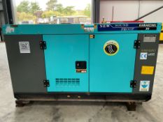 Unissued 30 KVA Single and 3 Phase 230/400V Diesel Generator c/w Manuals Etc