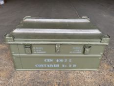 New Unissued Aluminium Zarges Type Stacking Waterproof Transit Case, from MOD