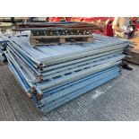 21x (8ft x 6ft) Galvanised Steel Fencing Panels, with Posts