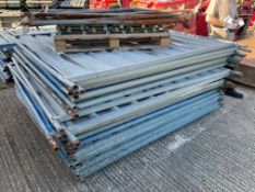 21x (8ft x 6ft) Galvanised Steel Fencing Panels, with Posts
