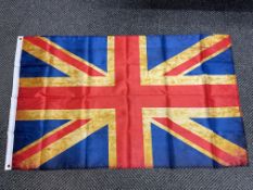 Union Jack battle Flag - 5ft x 3ft with Metal Eyelets.