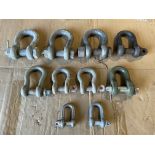 10x Unissued HD Recovery D Shackles, from MOD