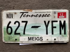 Rare Tennessee American Number Plate