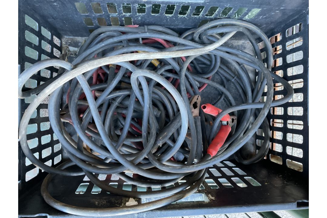 1x Stillage of Starter Motors, Jump Leads, BV Cables, Fuel Filters etc, from MOD - Image 3 of 6