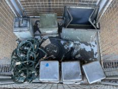 1x Stillage of Field Cookers, Boiling Vessels, Nato Jump Leads etc