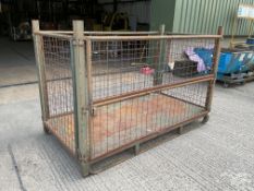 Heavy Duty MOD Steel Stacking Stillage with Removable Sides, 1 Hinged Side for Easy Access