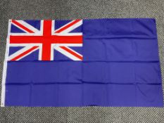 Blue Ensign Flag - 5ft X 3ft - With Brass Eyelets