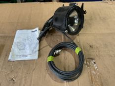 New Unissued Francis FSP 127mm Signalling Lantern c/w Lead, Plug and Manual, from MOD