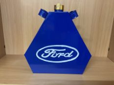 Ford Hand Painted 1 Gall Fuel/Oil Can with Brass Cap