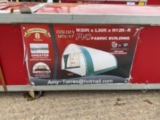 New Unissued Heavy Duty Storage Building 20'W x 30'L x 12' H P/No 203012R