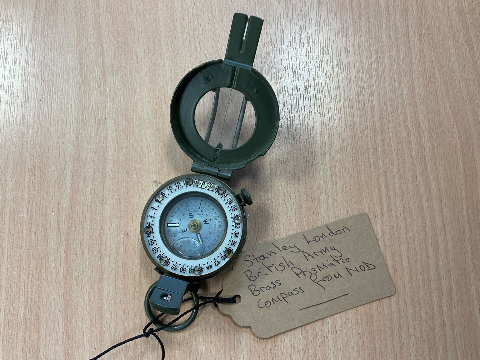Stanley London British Army Brass Prismatic Compass, from MOD - Image 5 of 5