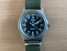 V. Rare 0552 CWC Royal Marines Issue Service Watch, Nato Marks, Date 1989, New Battery / Strap
