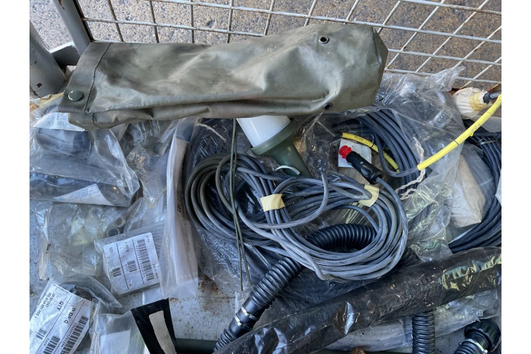 1x Stillage of Load Straps, High Lift Jack (Unissued), Pins, Seat Belts etc, from MOD - Image 6 of 8