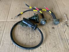 2x New Unissued Power Cables + 1x Trailer Lead Coupling, from MOD