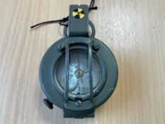 British Army Stanley London Brass Prismatic Compass in Mils, from MOD