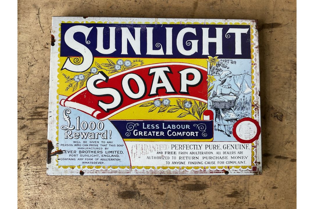 Sunlight Soap Sign - 40x30cms - Image 1 of 2