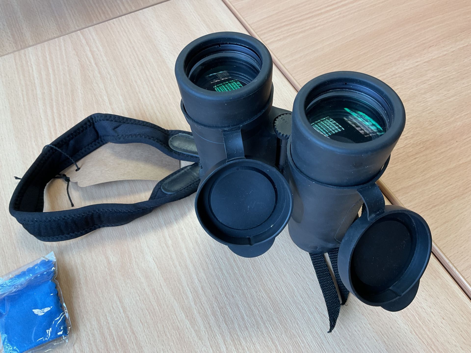 Pair of British Military PYSER - SGI E 8 x 42 RM Bino's with Lens Covers etc, from MOD. - Image 2 of 7