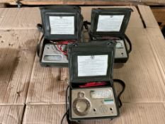 3x Avo Multimeters with Leads, from MOD