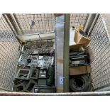 1x Stillage of Unissued Fighting Vehicle Spares, inc Road Wheels, Periscope, Pedal Assemblies etc