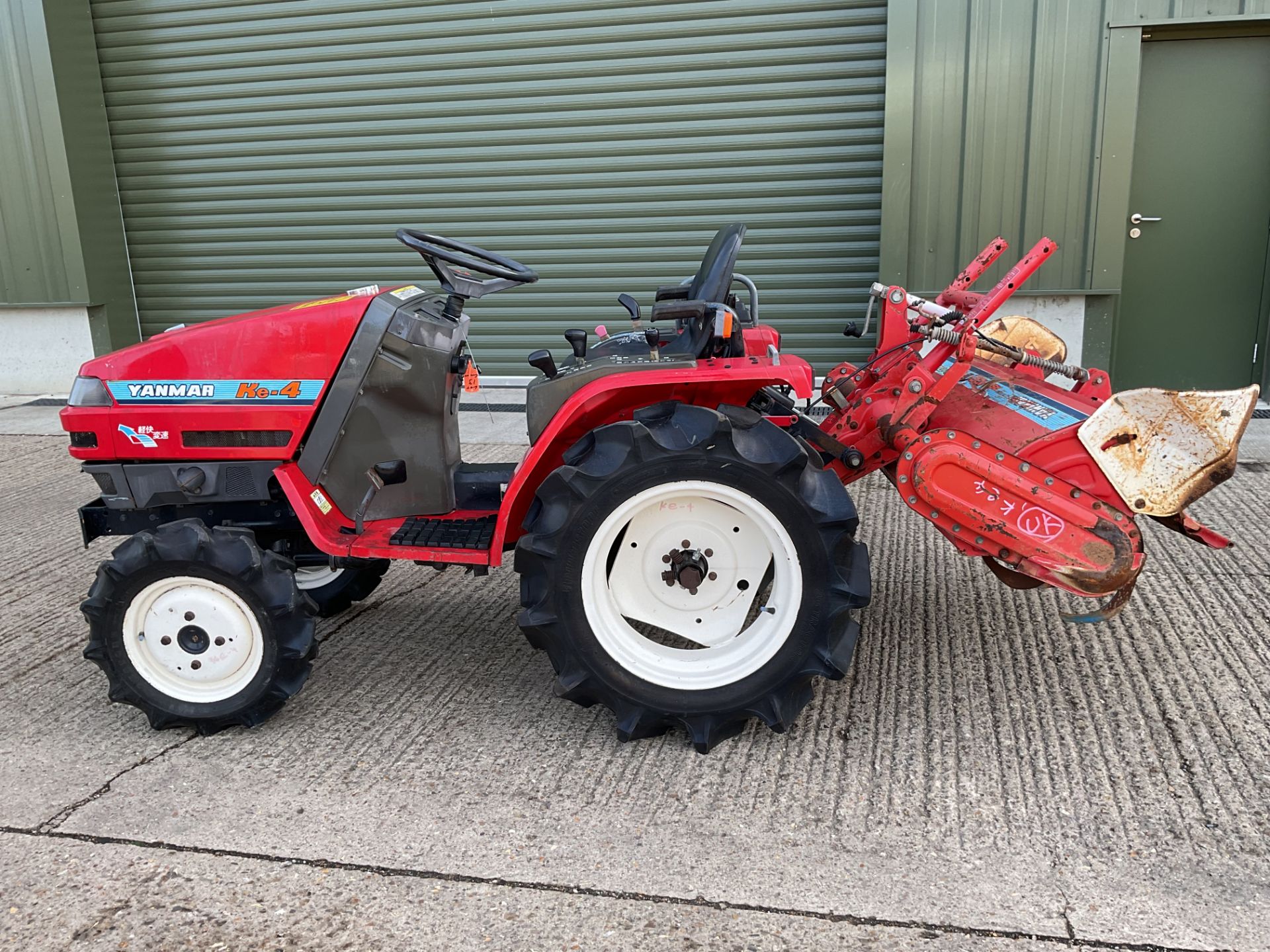Yanmar Ke-4 4x4 Diesel Compact Tractor, 915 Hours c/w Yanmar Rotavator - Image 2 of 18