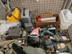 1x Stillage of Tools, Water Heaters, Drills, Cameras etc, from MOD