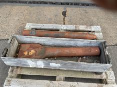 2x Unissued Heavy Duty Hydraulic Hammer Points and Chisel, from MOD