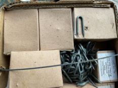 1x Stillage 520x Boxes of New Unissued Galvanised Staples, from MOD in Original Packing