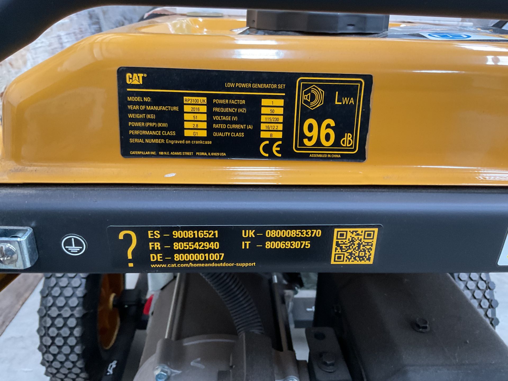 New & Unissued Caterpillar RP3100 Generator 3100 Watt 3.5KVA 240/110 V from Govt Dept - Image 7 of 10