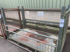 Heavy Duty MOD Steel Stacking Stillage with Removable Sides, 1 Hinged Side for Easy Access