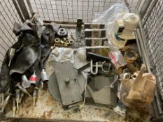 1x Stillage of AFV Spares, 432 Track Pads, Nuts, Bolts etc