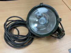 FV 159907 Vehicle Spot Lamp c/w Universal Bracket and Lead, from MOD