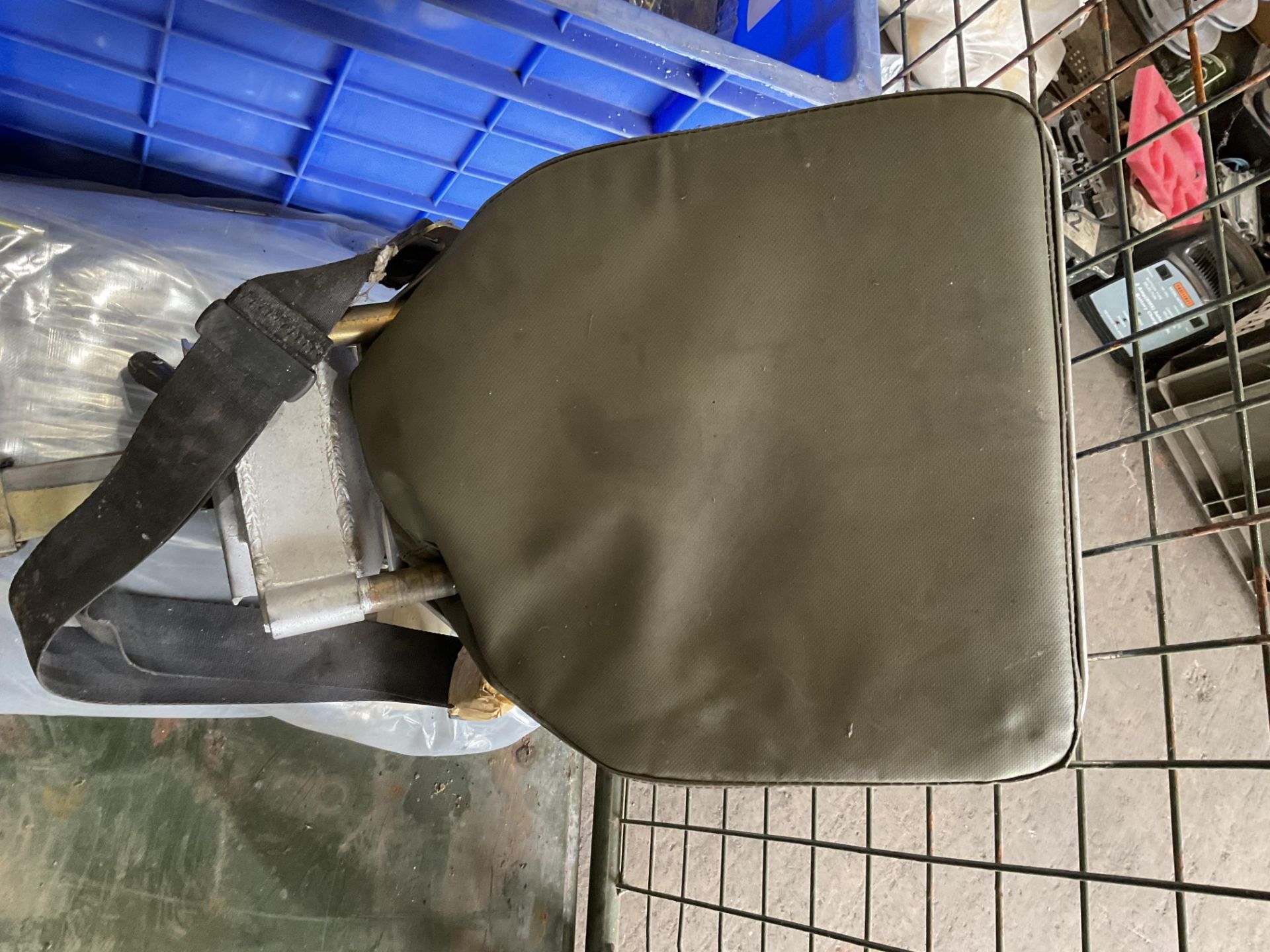 2x New Unissued FV Extending Commanders Seat Assemblies c/w Belts, from MOD - Image 2 of 4