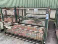 Heavy Duty MOD Steel Stacking Stillage with Removable Sides, 1 Hinged Side for Easy Access