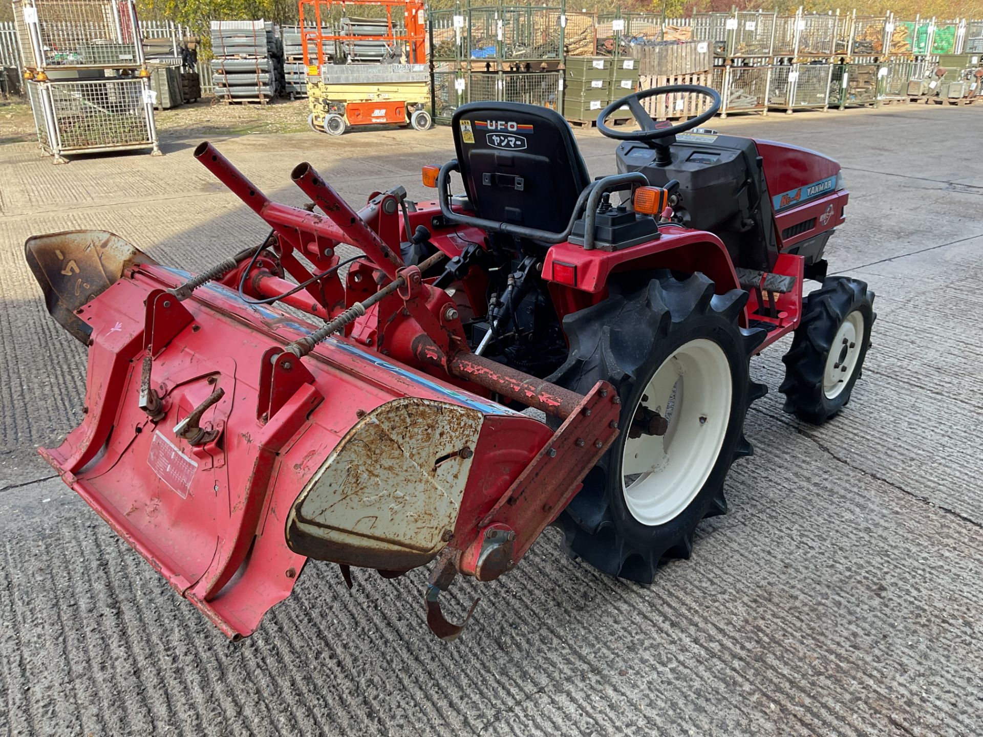 Yanmar Ke-4 4x4 Diesel Compact Tractor, 915 Hours c/w Yanmar Rotavator - Image 3 of 18