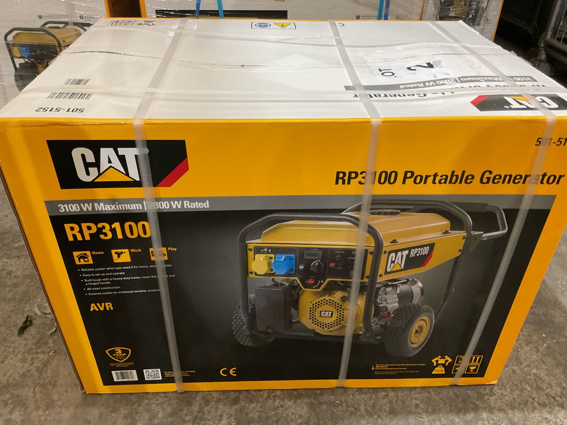 New & Unissued Caterpillar RP3100 Generator 3100 Watt 3.5KVA 240/110 V from Govt Dept - Image 10 of 10