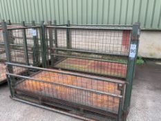 Heavy Duty MOD Steel Stacking Stillage with Removable Sides, 1 Hinged Side for Easy Access