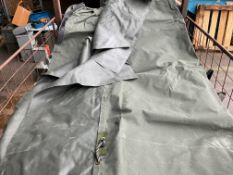1x Large Stillage of Canvas Sheets and Vehicle Canvas, from MOD