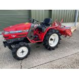 Yanmar Ke-4 4x4 Diesel Compact Tractor, 915 Hours c/w Yanmar Rotavator