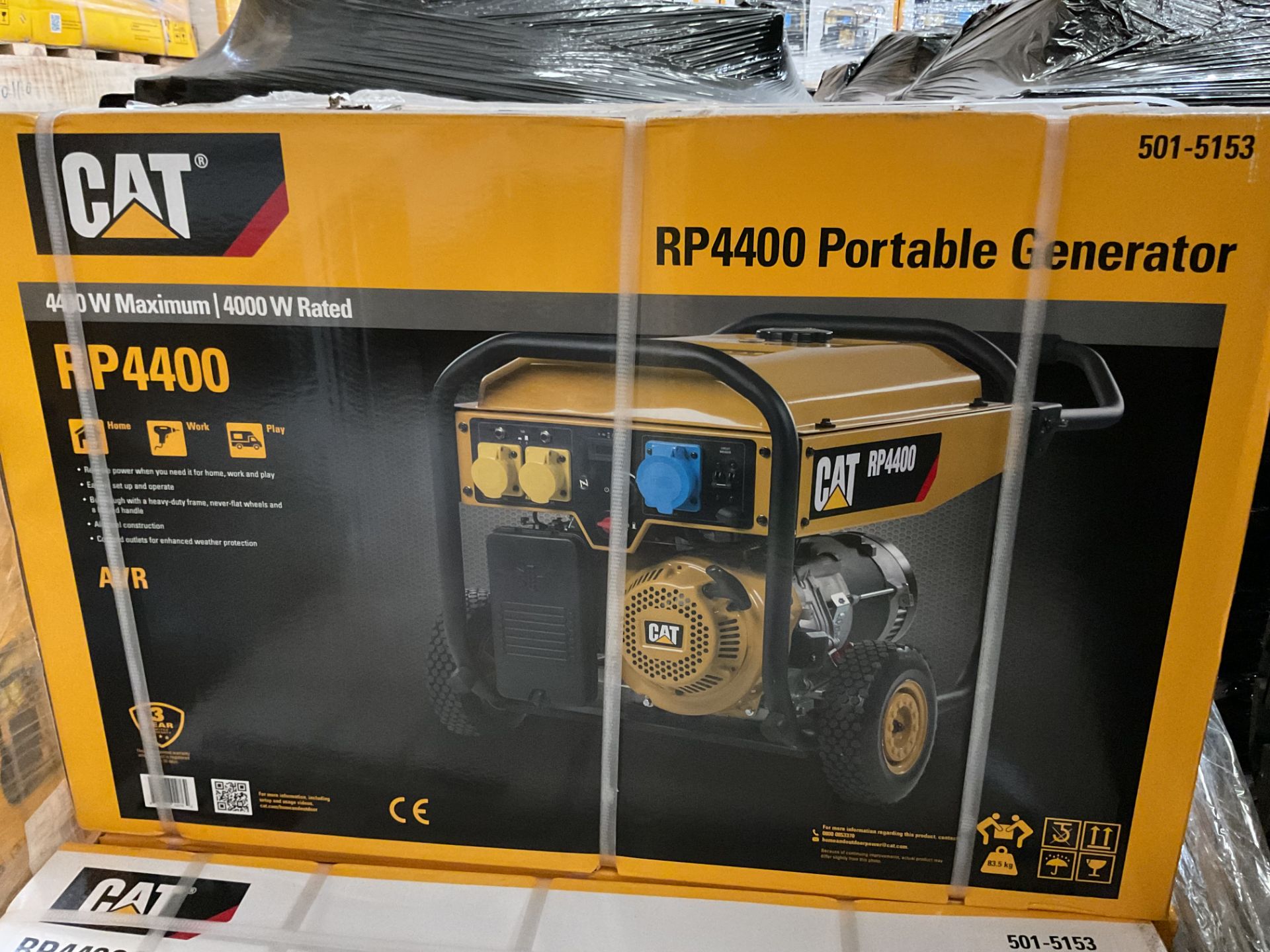New UNISSUED Caterpillar RP4400 Industrial Generator 4400 Watts 5.5 KVA 230/110 V from Govt Dept. - Image 9 of 9
