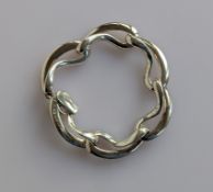 A Regitze Overgaard for Georg Jensen silver-link 'Infinity' bracelet with stylised hoop links