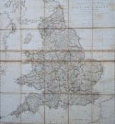 ANDREW'S NEW TRAVELLING MAP OF ENGLAND And WALES, from Actual Surveys