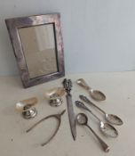 A pair of Edwardian weighted silver and mother-of-pearl salts by Desormeaux Saunders & Shepherd, Che
