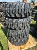 Unused Set of 4 12-16.5 Tires on Wheels